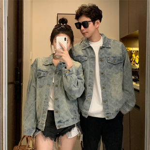 已出货 美式 情侣装 2025新款 牛仔夹克宽松外套 秋季 实拍