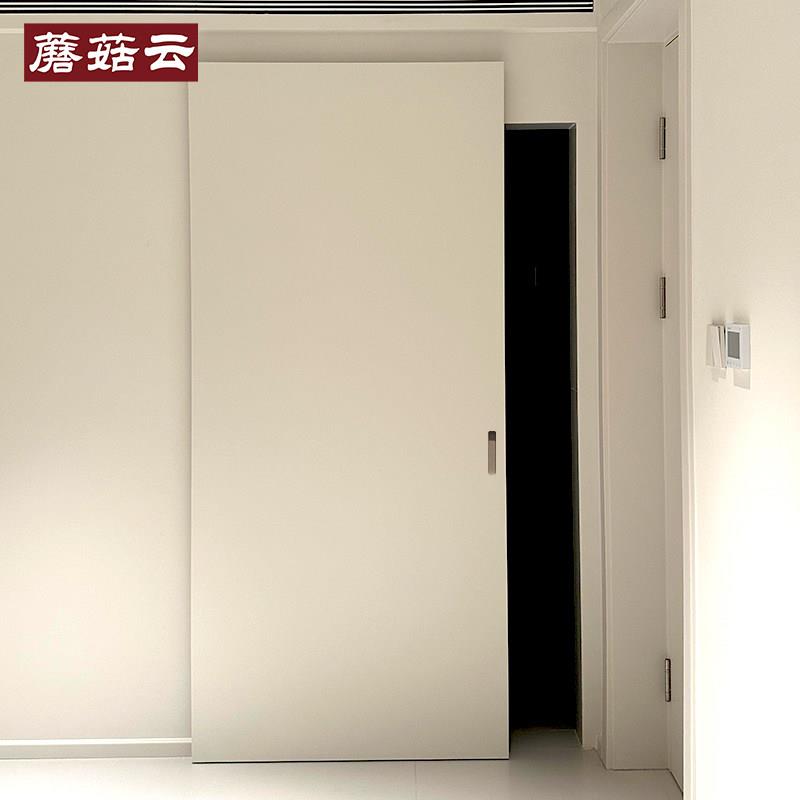 幽灵门谷仓门推拉门实木书架门厨房门卫生间门吊轨移门悬浮门定制