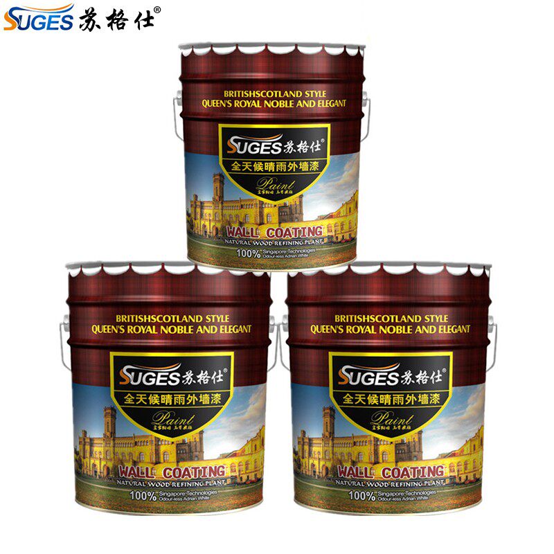 苏格仕水性内墙外墙罩光面漆硅丙罩面漆防尘漆艺术漆面油透明光油 - 实物图