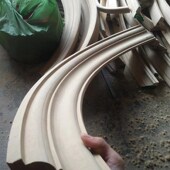 实木圆弧线条弧形线条天花吊顶装 饰木线条半圆异形阴角圆弧收边条