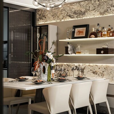 样板间售楼部水吧台酒柜酒架餐边柜西厨柜醒酒器杯子冰桶装饰摆件