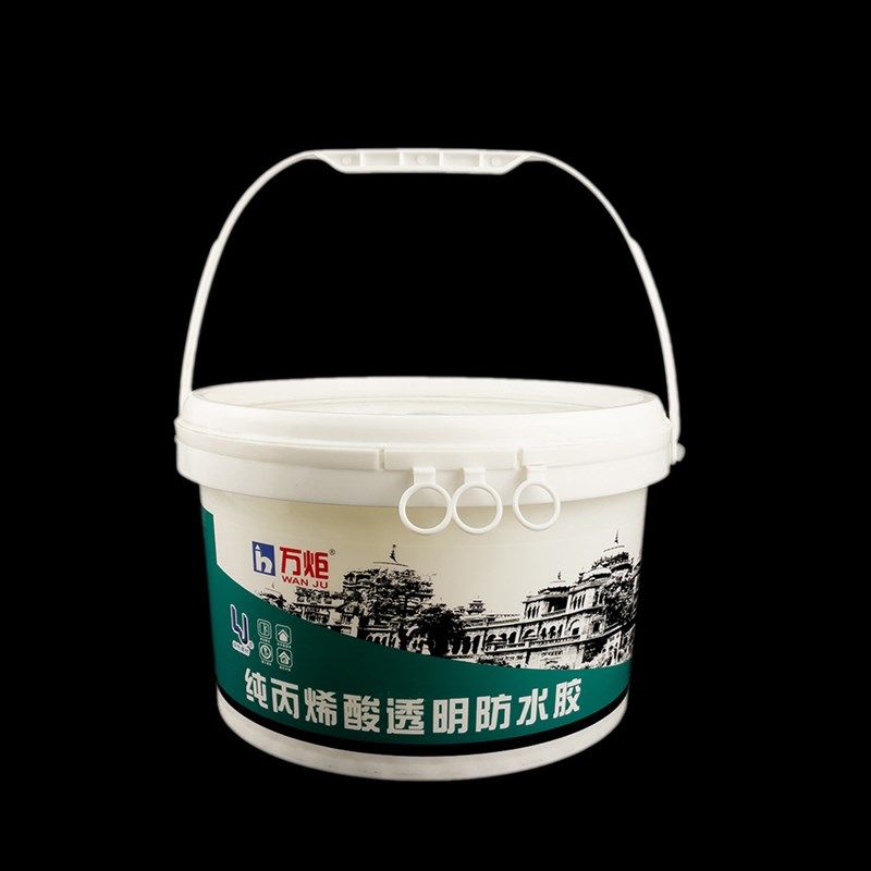 万炬纯丙烯酸透明防水胶透明防水涂料纯丙烯酸材料补防水屋顶漏补