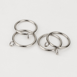 不锈钢窗帘环挂环圈罗马杆配件圆环挂钩夹子扣环金属窗帘杆吊环圈