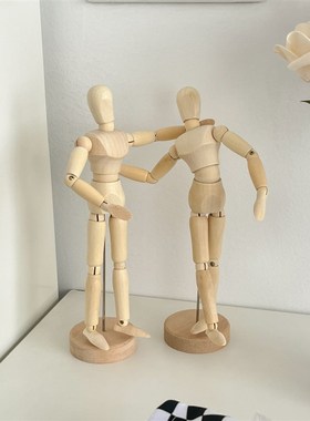 可调节画画用木偶人模型速写绘画木头人桌面创意装饰道具木人摆件