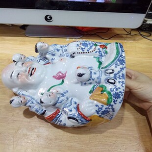 五子登科景德镇陶瓷摆件五子佛笑口弥勒佛多子佛客厅摆设工艺品