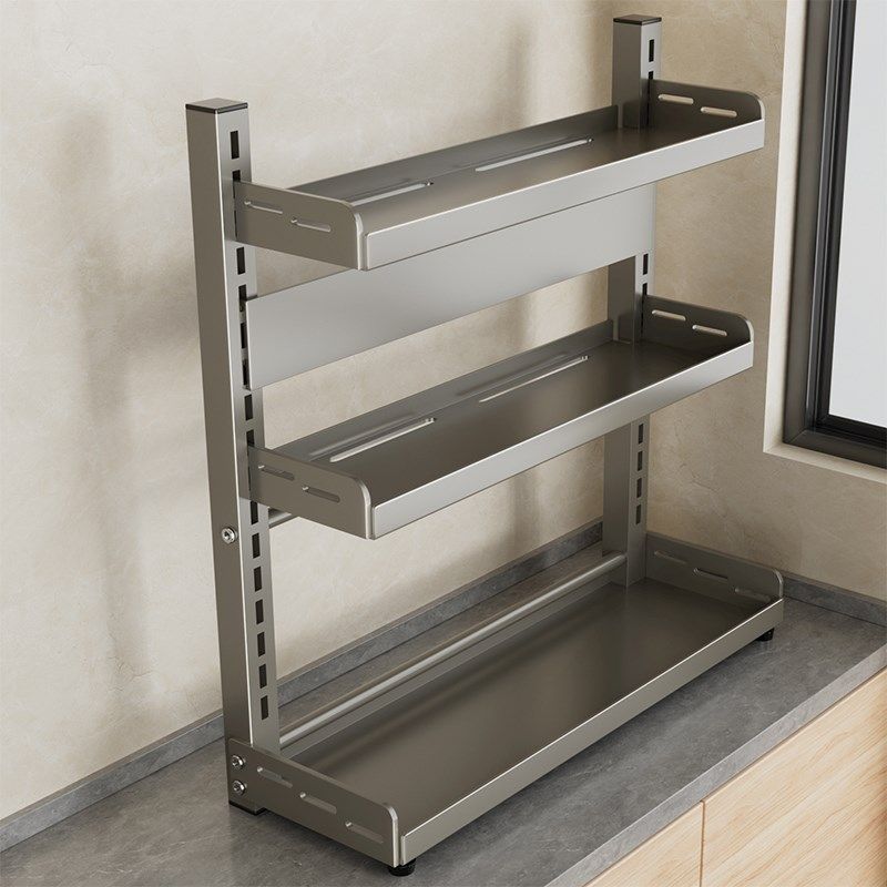 枪灰厨房调料置物架盐调味品盒罐多功能刀架家用台面多层收纳架子,厨房/烹饪用具,调料置物架,淘宝优惠券,粉丝福利购,淘宝优惠卷