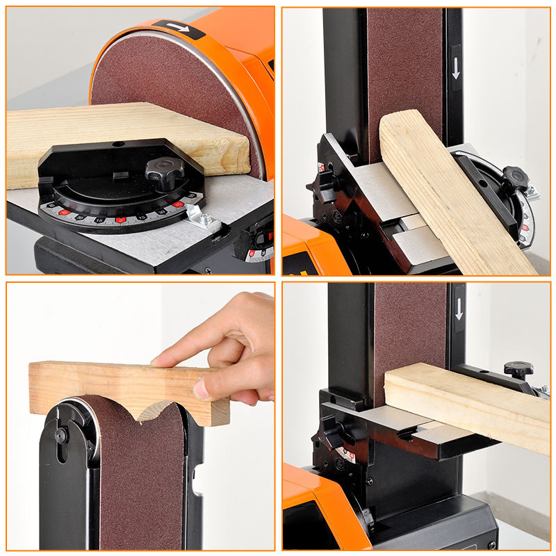 洛克士砂带机砂盘机打磨机多功能砂纸机抛光机磨刀机台式木工打磨,五金/工具,砂带机,淘宝优惠券,粉丝福利购,淘宝优惠卷
