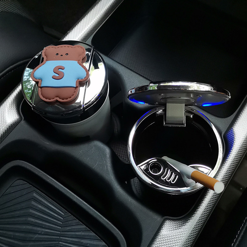 车载烟灰缸高级感led灯车内用多功能带盖汽车内饰用品焑灰罐男女,汽车用品/电子/清洗/改装,车用烟灰缸,淘宝优惠券,粉丝福利购,淘宝优惠卷