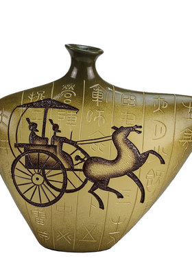 中国风新中式禅意客厅书架摆件博古架办公室书柜家居装饰品陶瓷