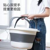 折叠水桶加厚塑料便携式 长方形拖布桶家用伸缩手提桶大容量洗衣盆