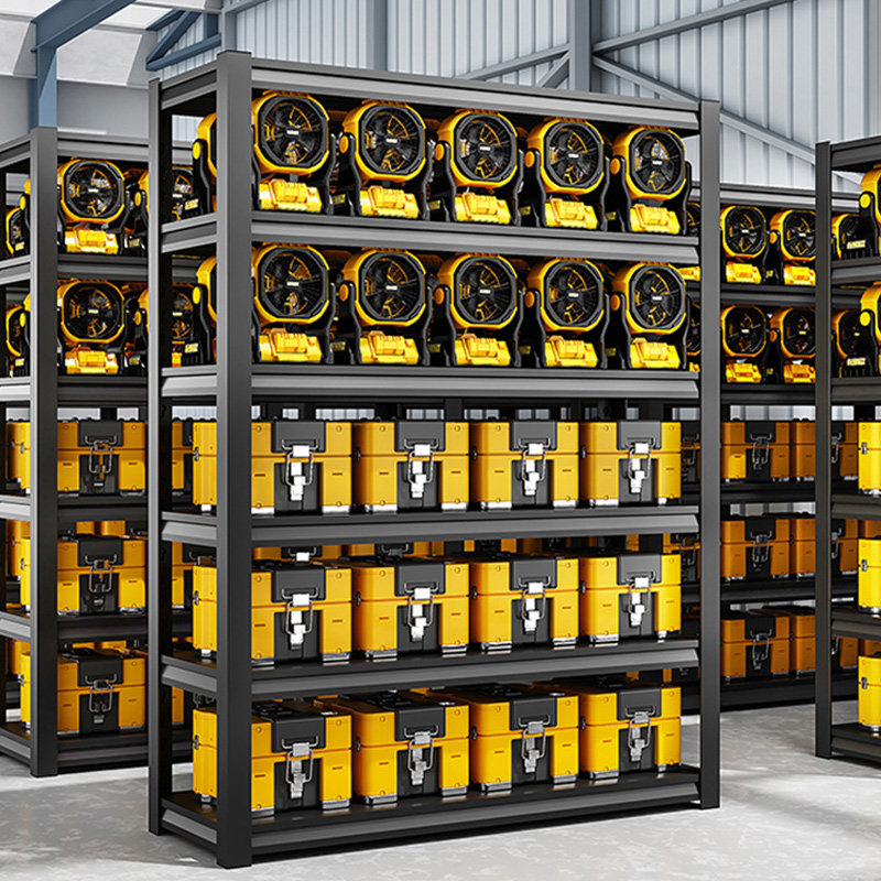 中伟货架置物架多层落地仓库阳台储藏室杂物间商用超市钢制收纳架