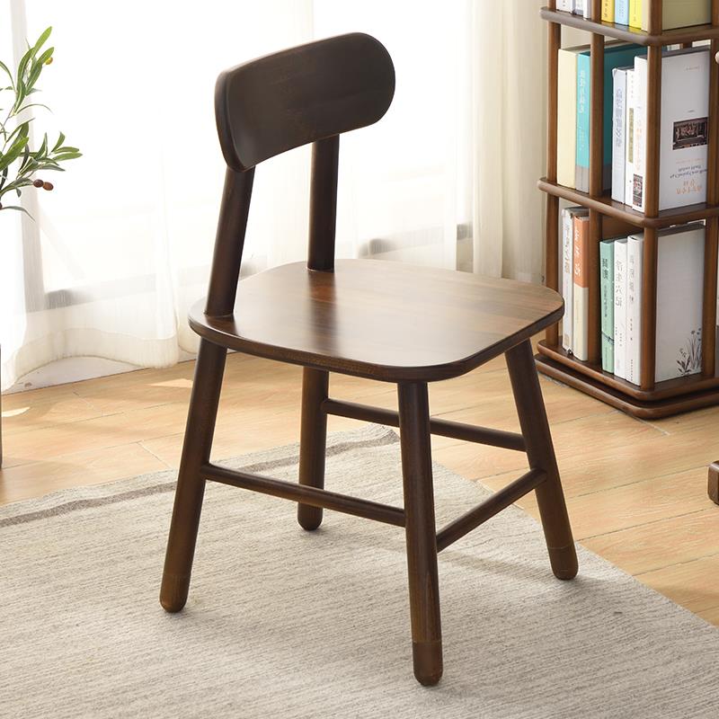 实木椅子靠背椅餐椅电脑椅办公椅家用休闲椅舒服久坐书桌椅折叠椅