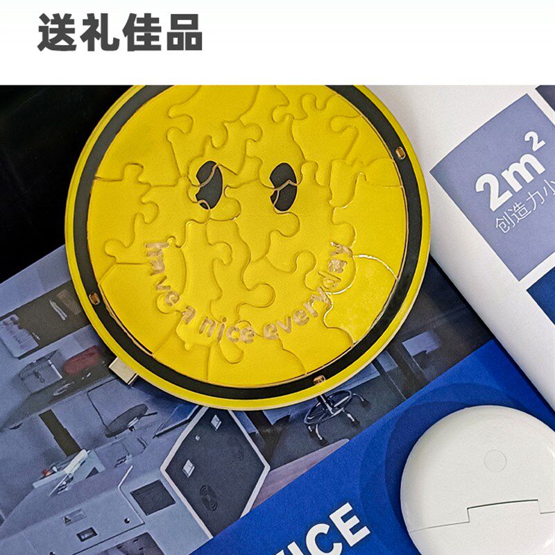 可定制!蓝鲸未来DIY拼装材料包亚克力拼图手机无线充创意趣味47