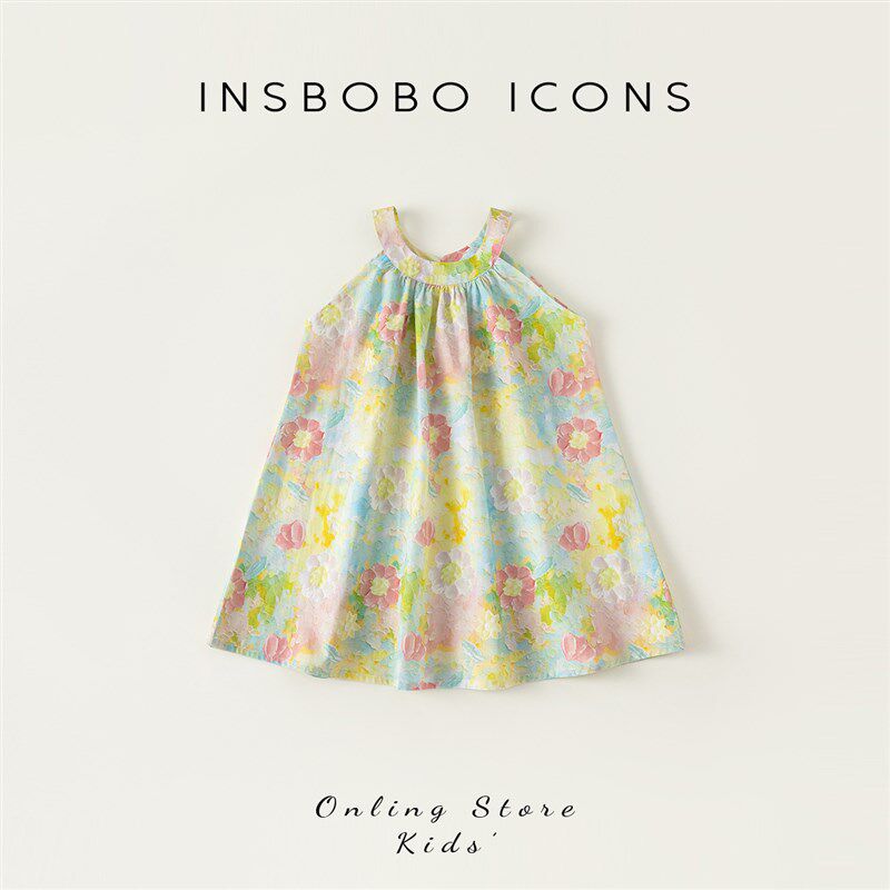 女童连衣裙夏装2023新款儿童裙子小女孩公主裙网红宝宝夏天童装潮