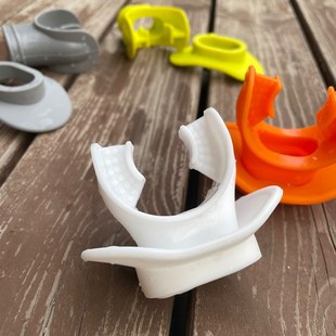 潜水呼吸管咬嘴 硅胶二级头呼吸器口咬 环保调节器 潜水护唇咬嘴