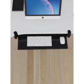 键盘托架免打孔旋转桌下抽屉托盘支架免安装 异形桌面滑轨放置架