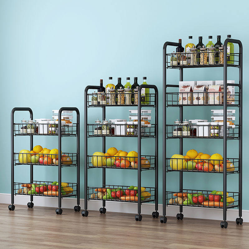 蔬菜架水果菜篮子厨房置物架移动收纳架储物架落地多层架子小推车,厨房/烹饪用具,果蔬置物架/篮/框,淘宝优惠券,粉丝福利购,淘宝优惠卷