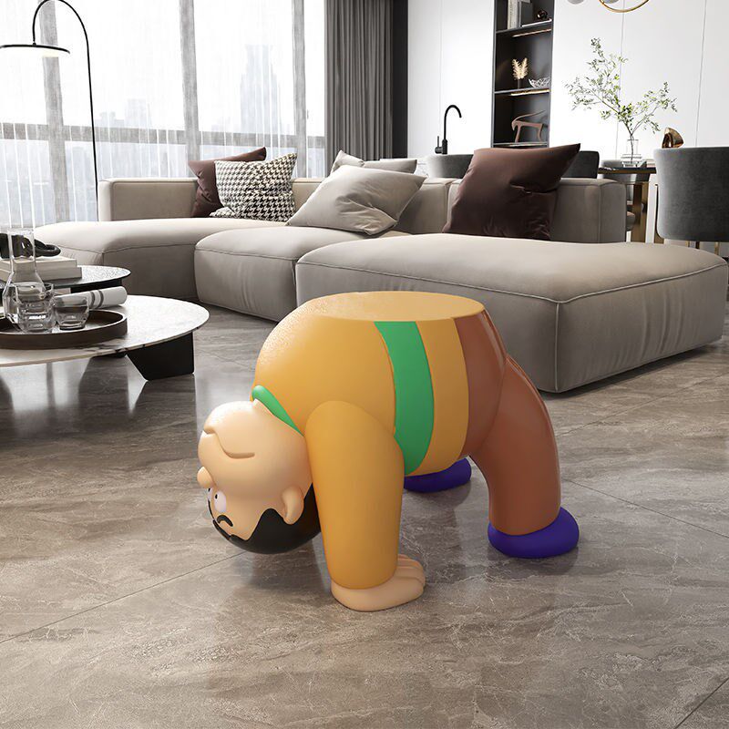 可爱创意入户门玄关胖虎换鞋凳大型落地摆件客厅家用网红软装饰品,家居饰品,落地摆件,淘宝优惠券,粉丝福利购,淘宝优惠卷