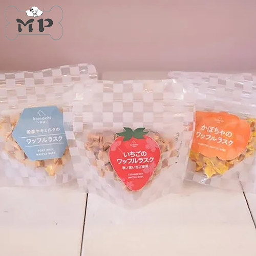 日本山羊奶南瓜草莓华夫磨牙饼干