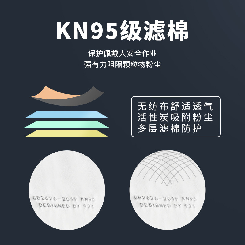 工业防护面罩呼吸防粉尘防尘肺电焊工地打磨透明防雾全脸防护面罩