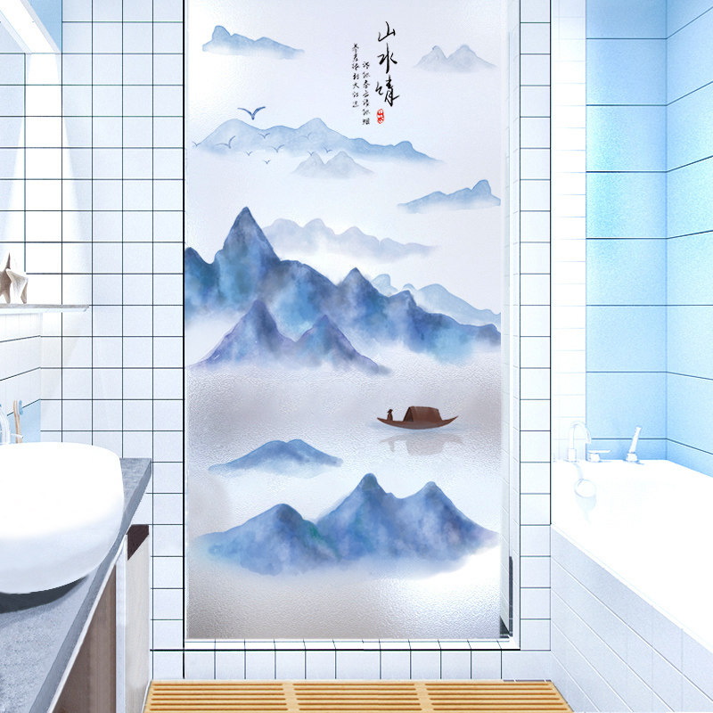 阳台玻璃门防走光遮挡贴纸磨砂静电无胶窗户贴膜卫生间透光不透明,家居饰品,玻璃膜/贴,淘宝优惠券,粉丝福利购,淘宝优惠卷