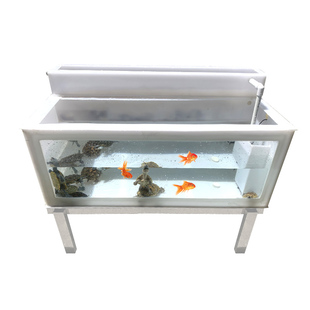 乌龟缸塑料轻体高清透明玻璃深水鱼缸鱼池乌龟池带过滤槽独立式