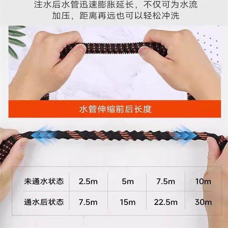 浇花神器伸缩水管家用洗车水枪软管花园洒水冲洗庭院阳台浇菜水管