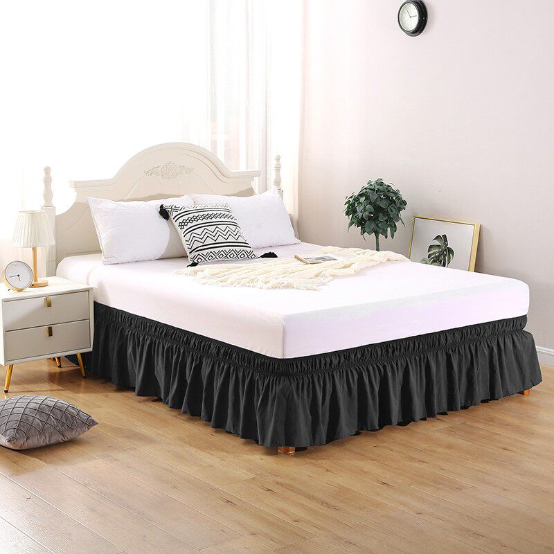 内嵌式酒店宾馆床裙不带床面松紧床围裙单件欧式防滑床罩裙式定做