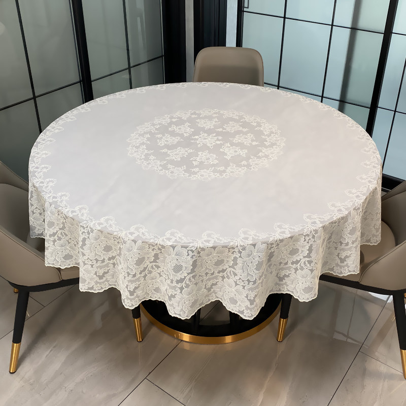 长方形欧式茶几pvc饭桌pvc圆形桌布法式蕾丝餐桌布防水防油免洗,居家布艺,桌布,淘宝优惠券,粉丝福利购,淘宝优惠卷