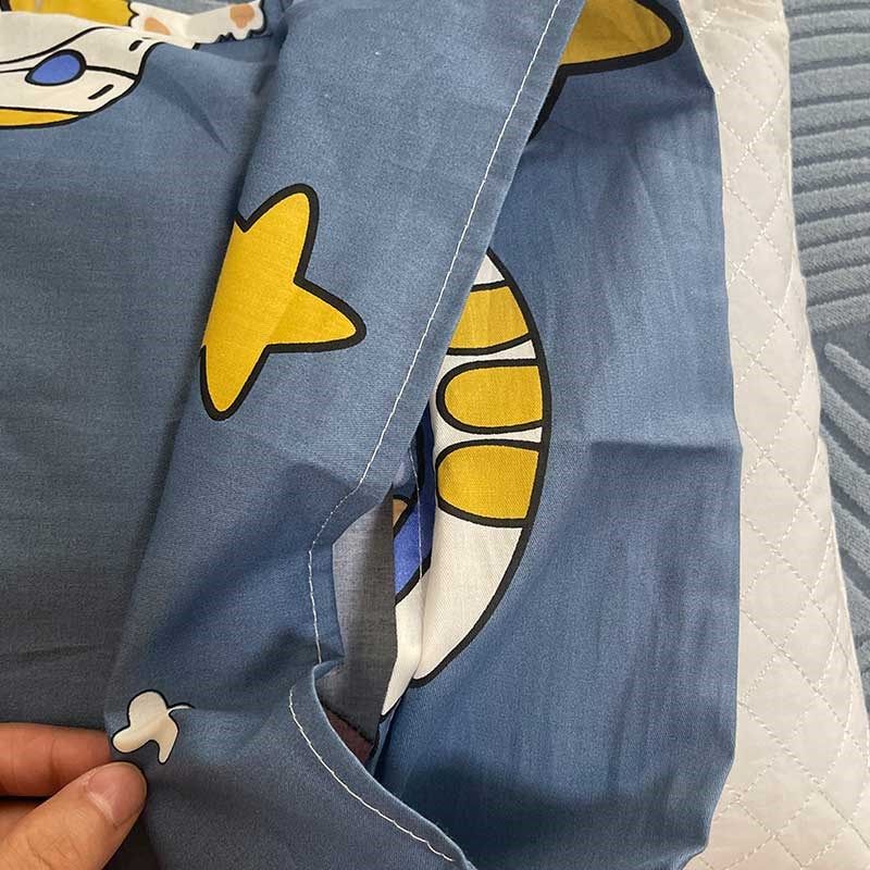 儿童枕头6岁以上带枕套小孩子枕头套和枕芯一套纯荞麦壳睡觉专用