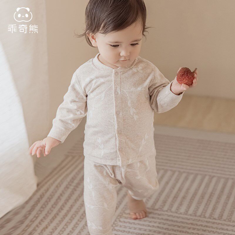 【糯米绒】宝宝内衣套装秋冬季保暖睡衣婴儿居家服打底衫秋衣秋裤