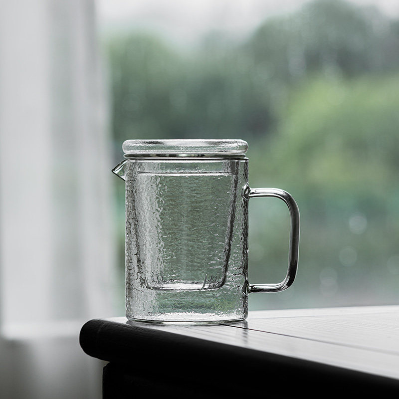 耐热玻璃泡茶壶带茶隔内胆过滤泡茶杯三件杯花茶杯家用办公茶具