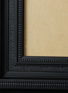 纯黑色简约 油画框 装裱 画展用画框 实木画框宽度7cm厚度4.5cm