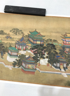 仇英 清明上河图 名家原作高清长卷国画微喷复制装饰画临摹学习