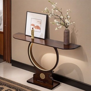 入户玄关桌中式极窄长条几高级感正对门条案非实木靠墙走廊置物台