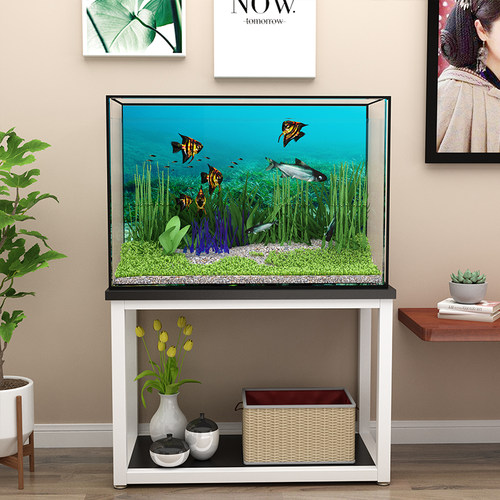 鱼缸架子鱼缸桌龟缸底柜底座小型金属铁艺水簇箱底架托架