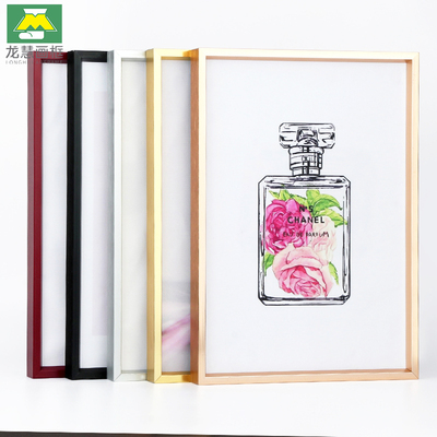 龙慧MJ-178定制A4铝合金镜框型材线条 铝合金相框画框 挂墙 摆台