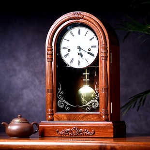 汉时钟表座钟客厅大号摆钟桌面摆台式机械复古赫姆勒台钟HD328