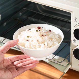 唐山高档纯白无铅骨瓷碗家用吃饭日式高脚防烫面碗釉下彩陶瓷餐具