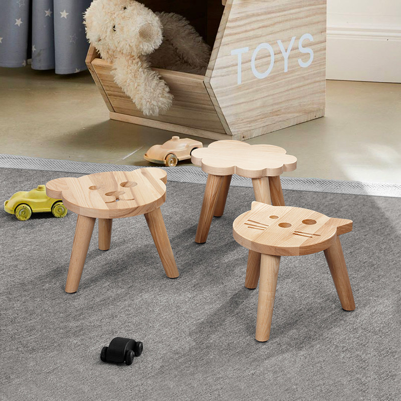 儿童椅子小板凳实木家用凳子穿鞋凳可爱幼儿园娱乐区卡通动物坐凳,住宅家具,儿童凳,淘宝优惠券,粉丝福利购,淘宝优惠卷