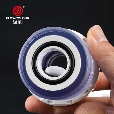 新款 溢彩止回阀透明止回阀水泵用PVC塑料防回阀翻板式鱼缸防虹吸