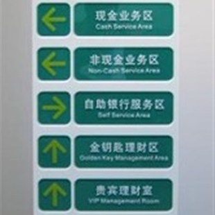 农行VI标识功能分区指示牌功能区引导牌区域导视牌广告牌立牌支架