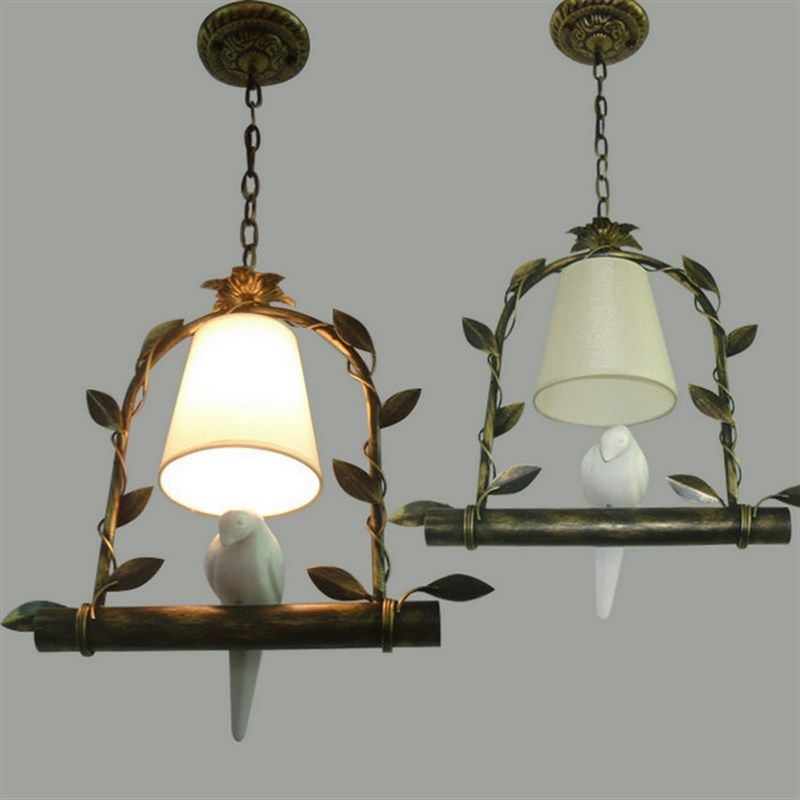 阳台小吊灯走廊过道进门玄关灯个性灯餐厅单头小鸟吊灯美式乡村,家装灯饰光源,客厅吊灯,淘宝优惠券,粉丝福利购,淘宝优惠卷