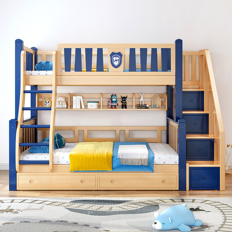 全实木上下床双层子母床成年大人两层床儿童多功能榉木上下铺木床,住宅家具,高低/子母床,淘宝优惠券,粉丝福利购,淘宝优惠卷
