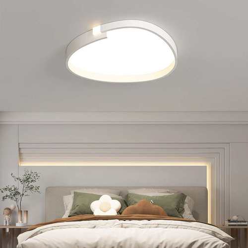 客厅主灯现代简约奶油风吸顶灯2024年新款鹅卵石客厅护眼灯具大气