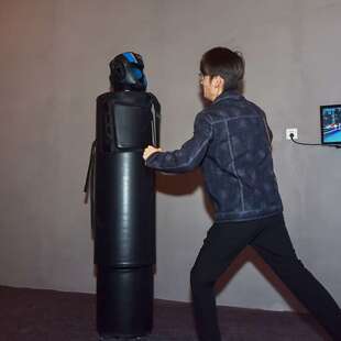 布努托 网红拳击机动感拳击拳力测试 拳击宣泄机器室内游乐设备