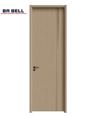 碳晶板生态门无漆免漆门灰色简约斜纹工程 防潮卧室房间木门