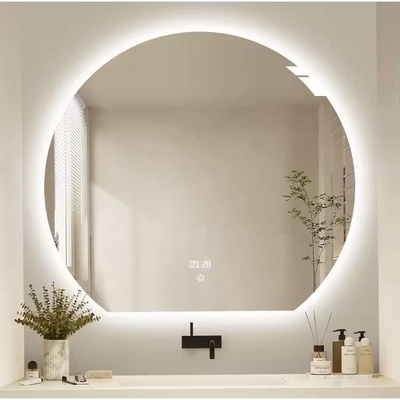 Led Dimming FogSemiCircleFramelessBathroomSmartVanity Mirror