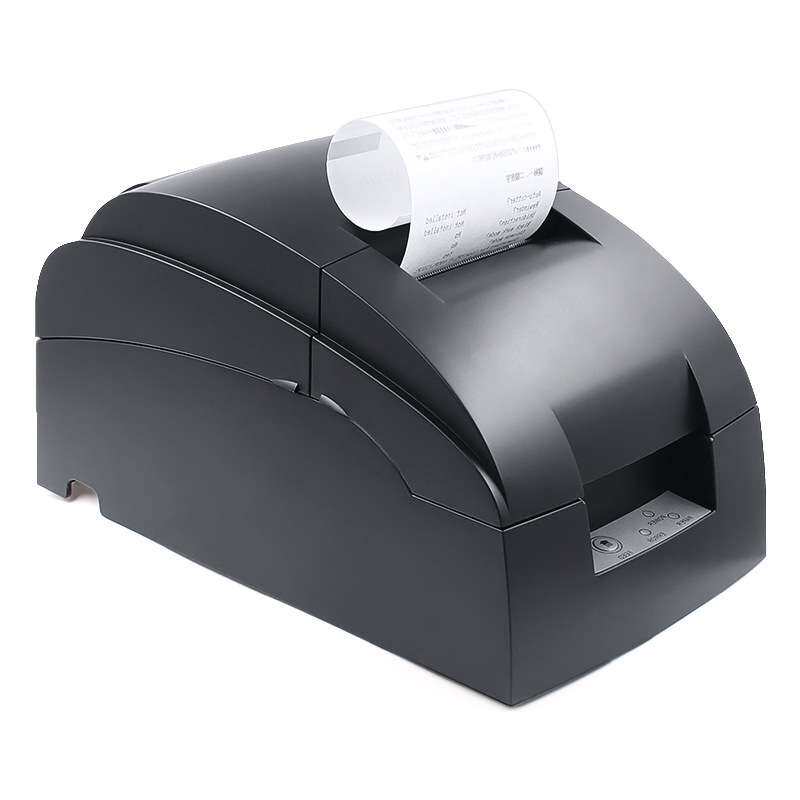 优库220D针式票据打印机76mm小票机商超收银多联纸复写打印小票