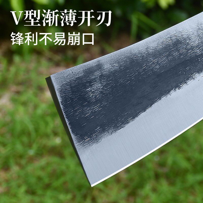 砍柴刀户外柴刀手工锻打锰钢砍树刀劈柴刀丛林开路刀家用户外镰刀
